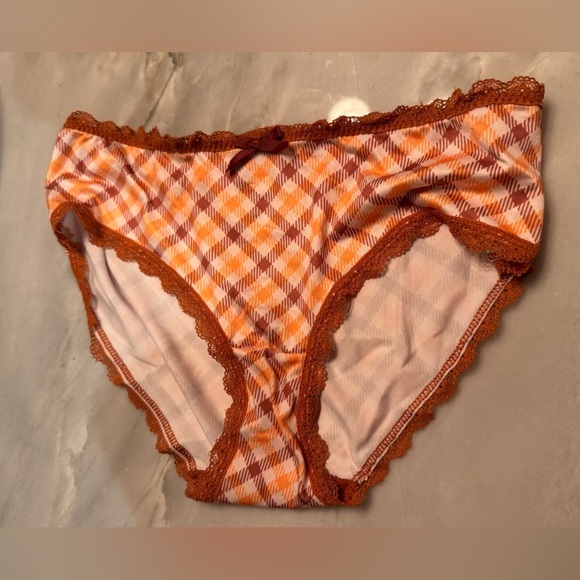 Other - Plaid Lace Trim Women's Panties MEDIUM